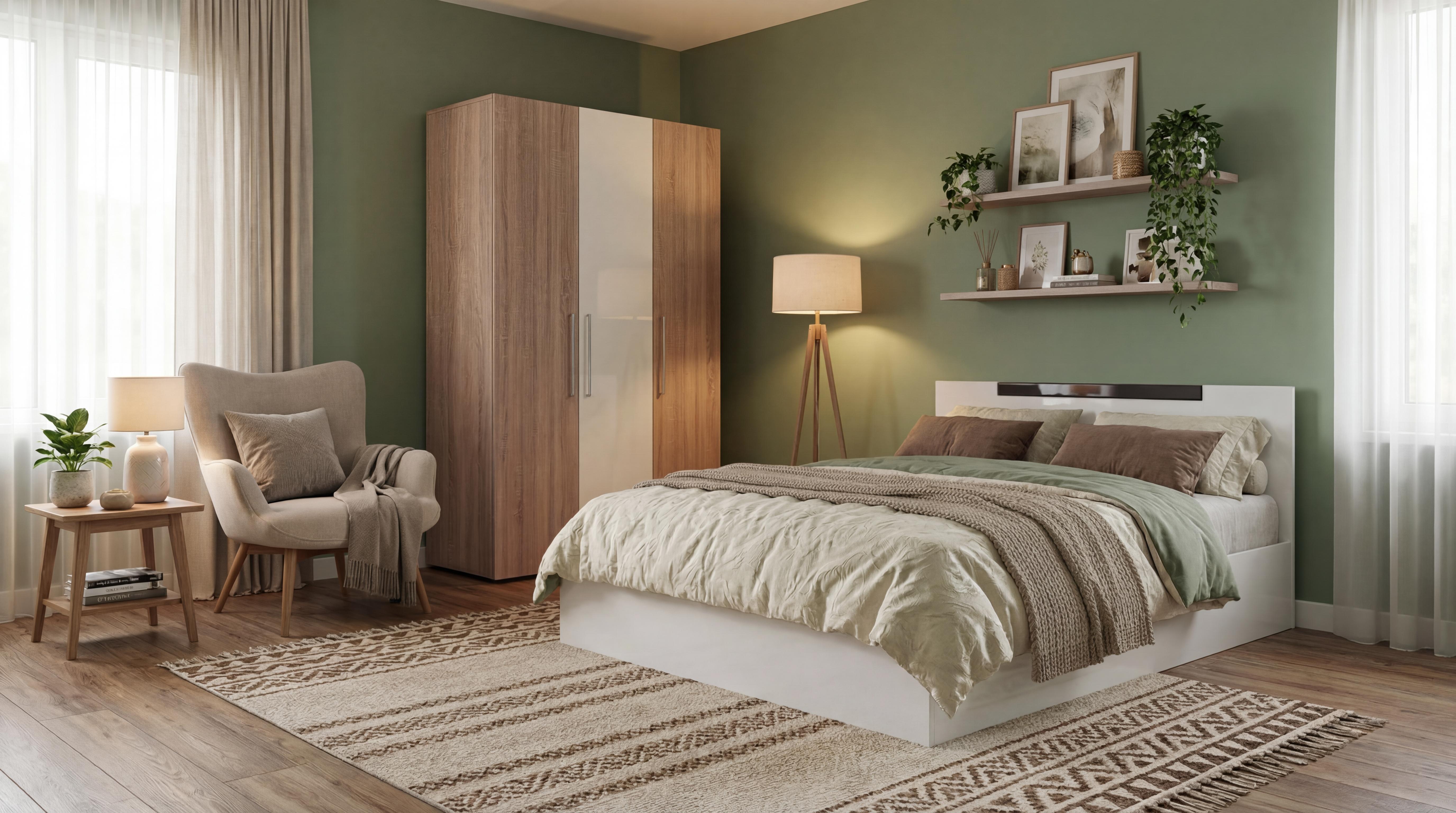 Apartament Bianca 2, bej deschis + alb lucios + alb cu sezut gri  2